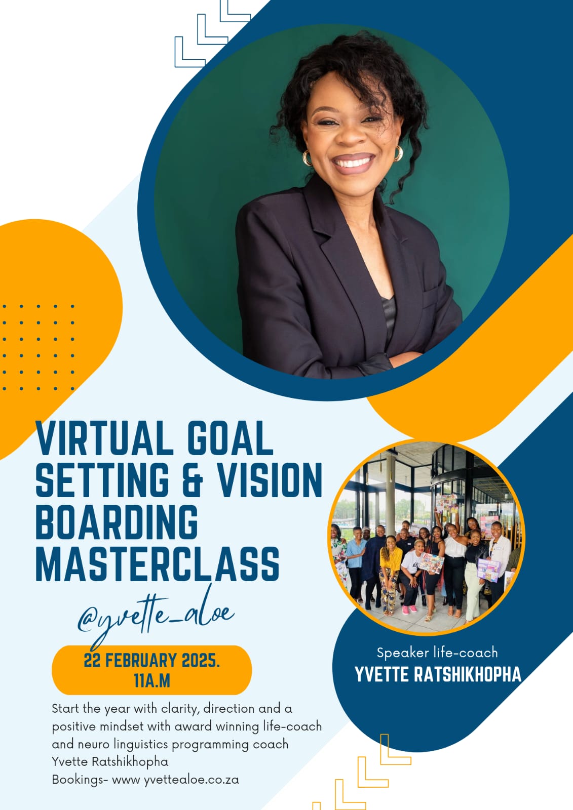 virtual goal setting master class 2025 flyer